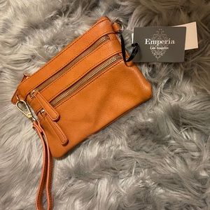 Emperia vegan leather clutch/crossbody